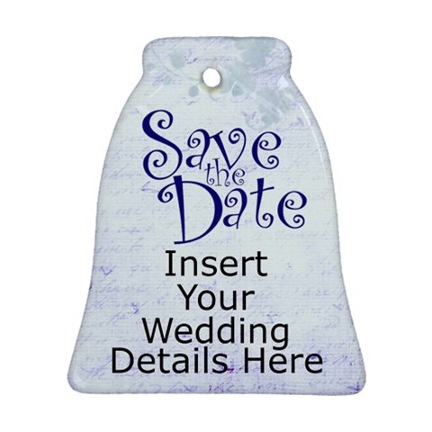 Save The Date Wedding Ornament Double Sided By Catvinnat Front