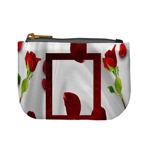 Roses And Hearts Mini Coin Purse By Kim Blair Front
