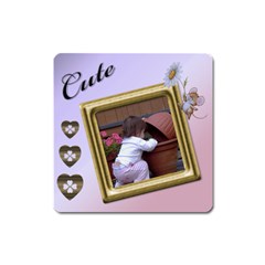 Cute Square magnet - Magnet (Square)