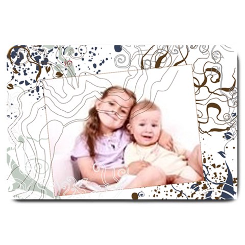 Map Of Pattern By Wood Johnson 30 x20  Door Mat