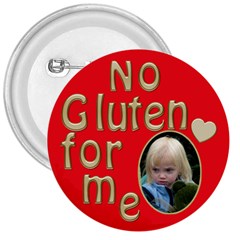 No Gluten Button - 3  Button