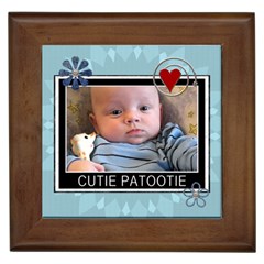 Cutie Patootie Framed Tile