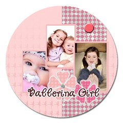 ballerina girl - Magnet 5  (Round)