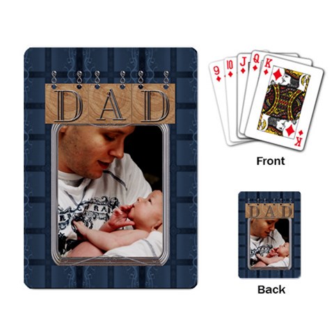 To Dad Playing Cards By Lil Back