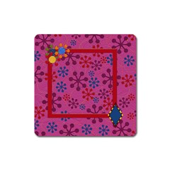 ABC Jump Square Magnet 1 - Magnet (Square)