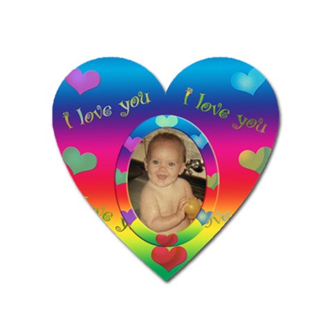 Allaboutlove Heart Magnet By Kdesigns Front