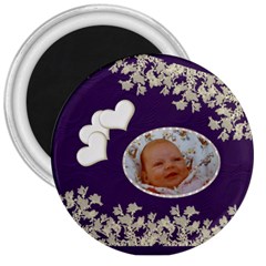 bliss round button magnet - 3  Magnet