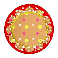 My Flowers - Round Filigree Ornament (Two Sides)