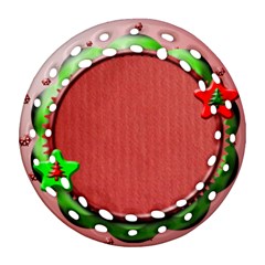 Christmas ornament - Round Filigree Ornament (Two Sides)