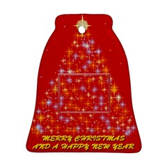 Merry Christmas & Happy New Year - Bell Ornament (Two Sides)