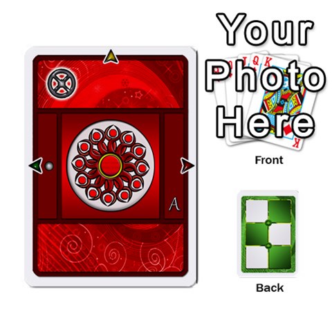 Piecepack Standard & Playing Cards By Melody Front - Spade2