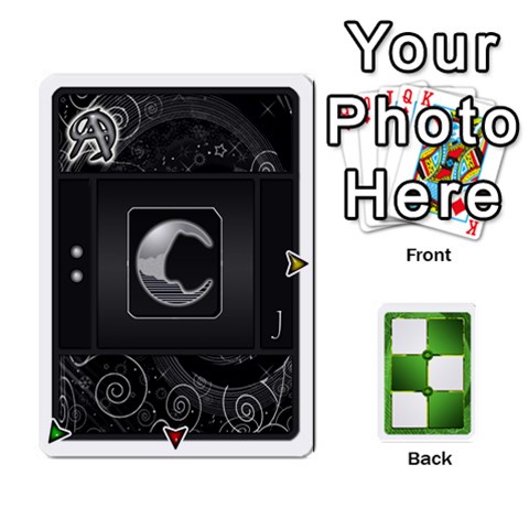 Piecepack Standard & Playing Cards By Melody Front - Heart2