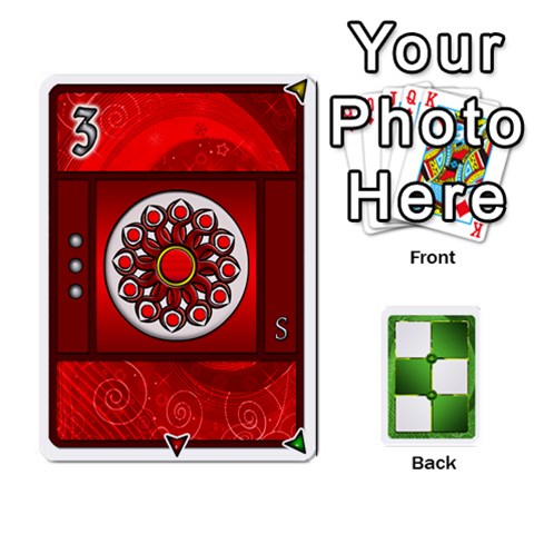 Piecepack Standard & Playing Cards By Melody Front - Spade5