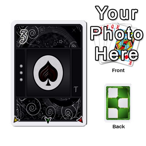 Piecepack Standard & Playing Cards By Melody Front - Diamond9