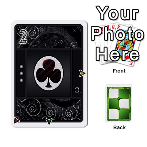 Piecepack Standard & Playing Cards By Melody Front - Club7