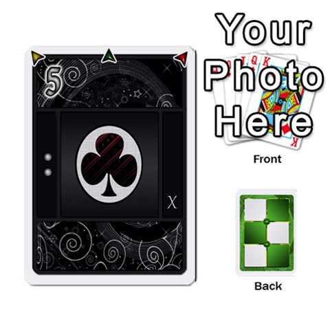 Piecepack Standard & Playing Cards By Melody Front - Club10