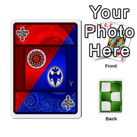 King Piecepack Standard & Playing Cards By Melody Front - ClubK