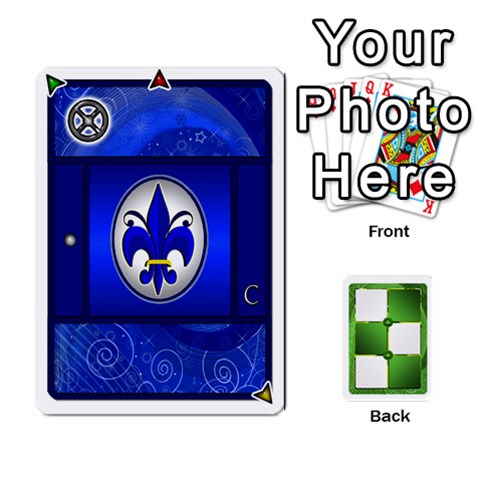 Piecepack Standard & Playing Cards By Melody Front - Spade8