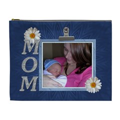 Mom Blue XL Cosmetic Bag - Cosmetic Bag (XL)