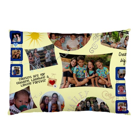 Hailey Cousins Pillow Case By Danielle Amdur 26.62 x18.9  Pillow Case