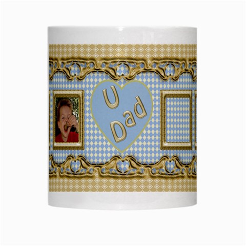 Blue Love You Dad Mug By Deborah Center