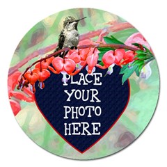 Bleeding Heart Round 5 inch Magnet - Magnet 5  (Round)