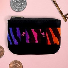 multi zebra colored change purse - Mini Coin Purse