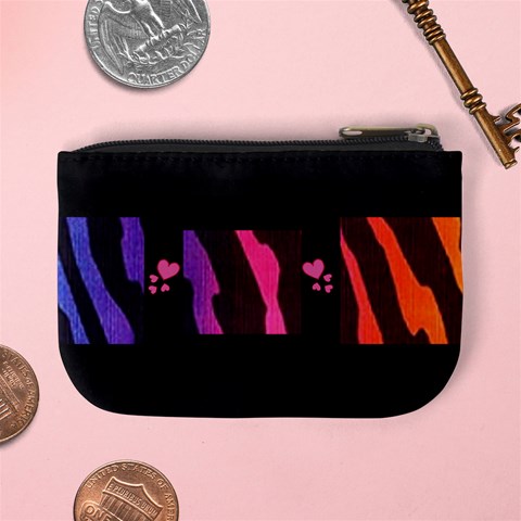 Multi Zebra Colored Change Purse By Kim Blair Back