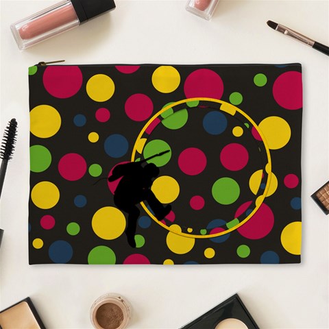 Clash Xl Cosmetic Bag 1 By Lisa Minor Front