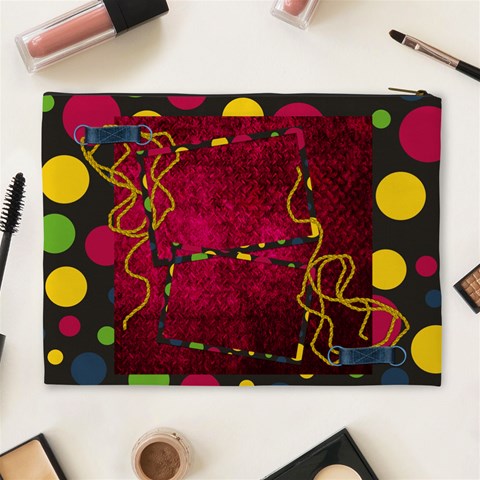 Clash Xl Cosmetic Bag 1 By Lisa Minor Back