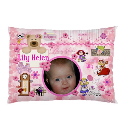 Lily Helen By Helen 26.62 x18.9  Pillow Case
