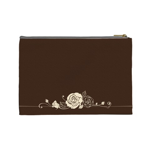 Rose Cosmetic Bag (l) By Elena Petrova Back
