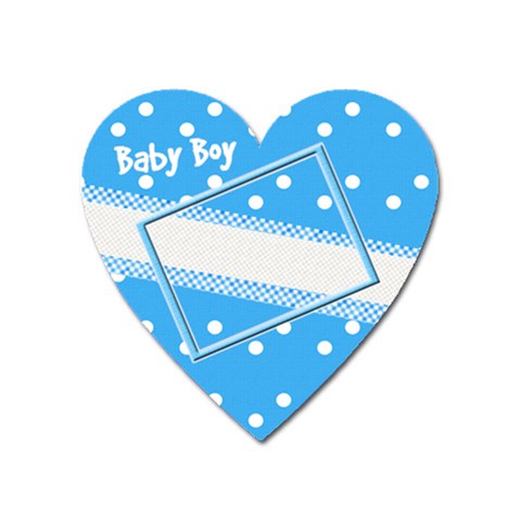 My Baby Boy Heart Magnet By Daniela Front