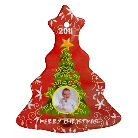 Merry Christmas 2011 Tree Ornament Double Sided By Catvinnat Front