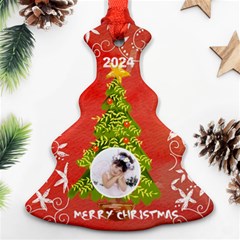 Merry Christmas 2024 Single sided tree ornament - Ornament (Christmas Tree) 