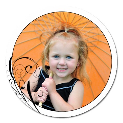 Round Swirl Magnet By Amanda Bunn Front