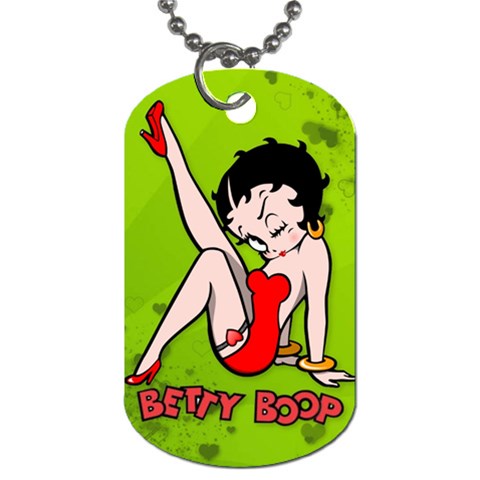 Betty Boop Dog Tag By Krystal Front