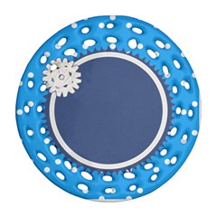Little snowflake ornament 1s - Ornament (Round Filigree)