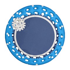 Little snowflake ornament 1s - Ornament (Round Filigree)