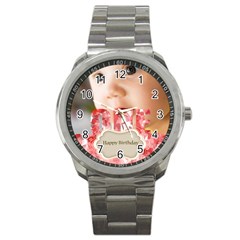 baby birthday - Sport Metal Watch