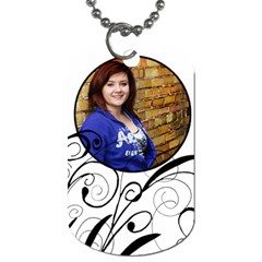 Swirl Tag - Dog Tag (One Side)