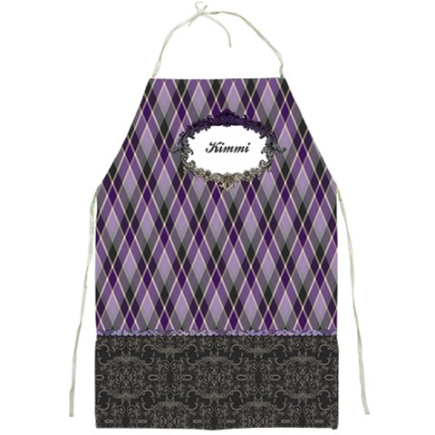 Royal Silhouette Full Print Apron By Klh Front