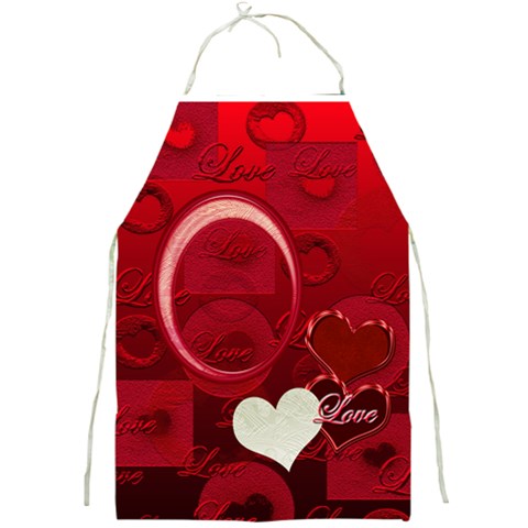 I Heart You Red Love Apron By Ellan Front