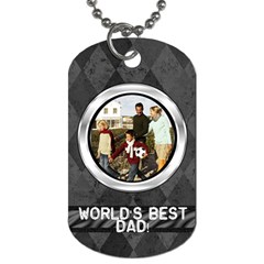 Gray Harlequin Dog Tag Photo Template - Dog Tag (Two Sides)