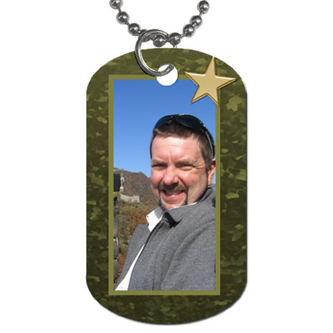 Military Love (2 Sided) Dog Tag By Deborah Front