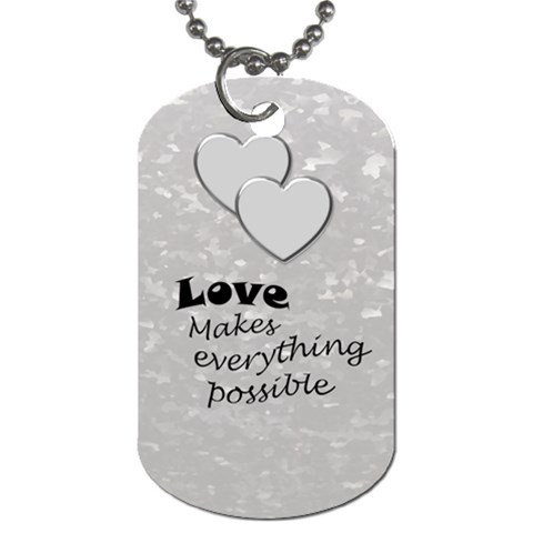Military Love (2 Sided) Dog Tag By Deborah Back