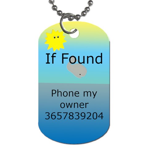 Vacation Luggage (2 Sided) Dog Tags By Deborah Back
