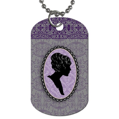 Cameo Locket 2 Sided Dog Tag By Klh Front