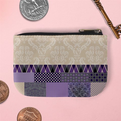 Best Friends Patchwork Mini Coin Purse By Klh Back
