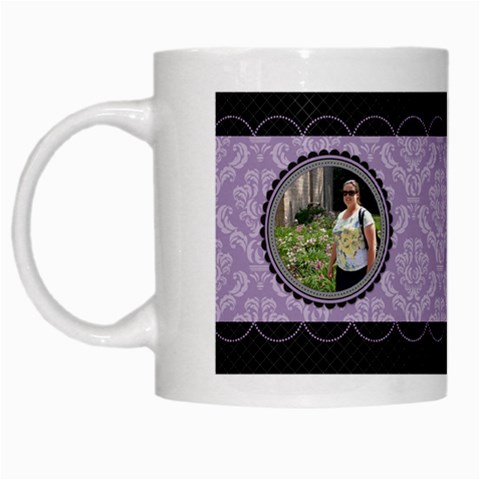 Royal Silhouette White Mug By Klh Left